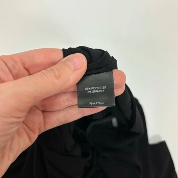 NWT Norma Kamali Tapered Pleated High Waist Trouser in Black Size Medium - Picture 5 of 6